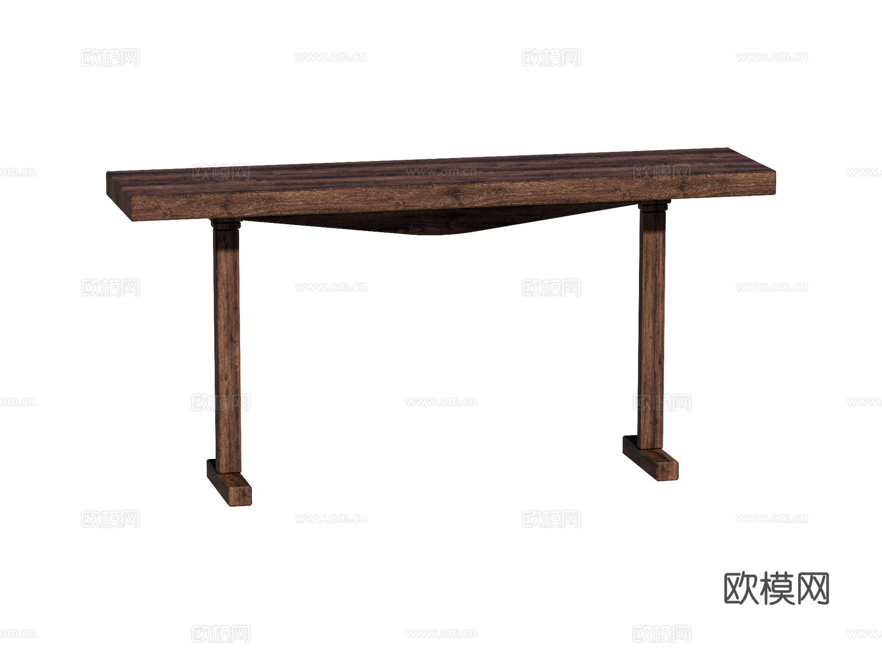 复古端景台案台条案su模型