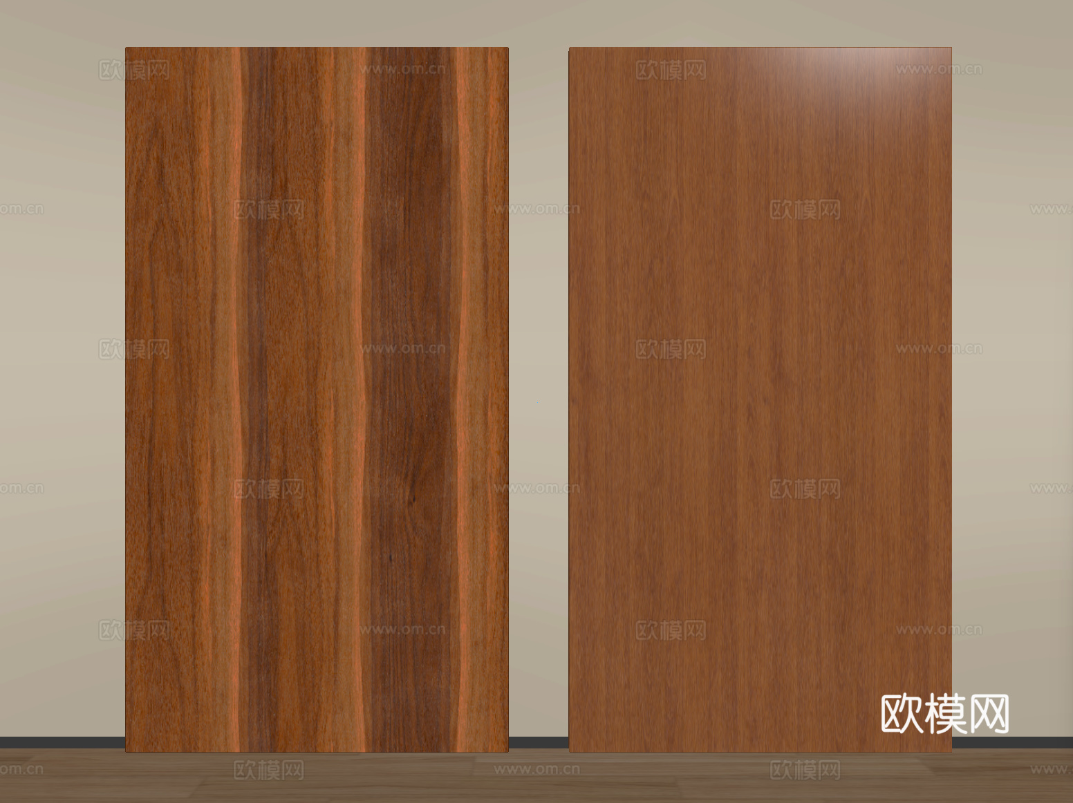 现代护墙板 木饰面护墙板 木饰面背景墙su模型