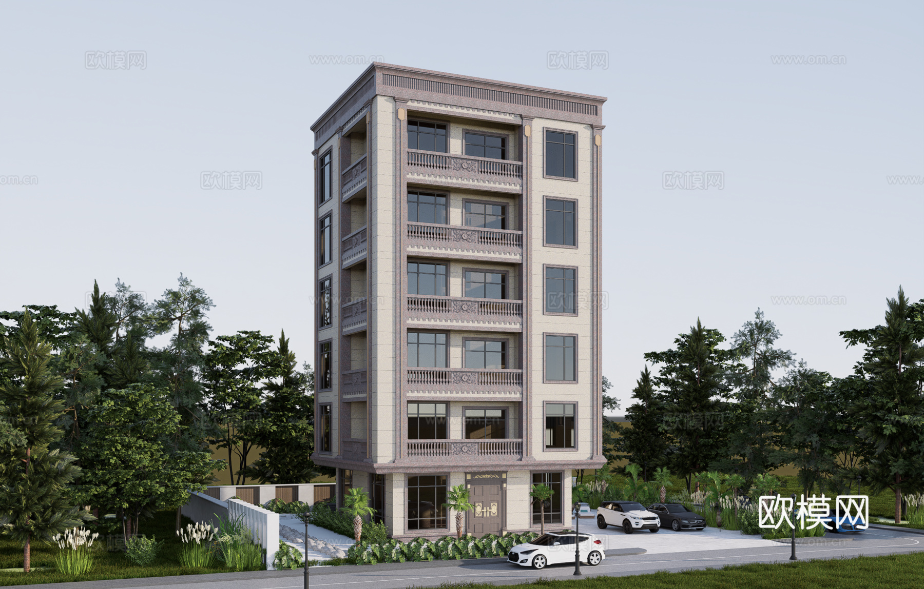 欧式别墅su模型su模型