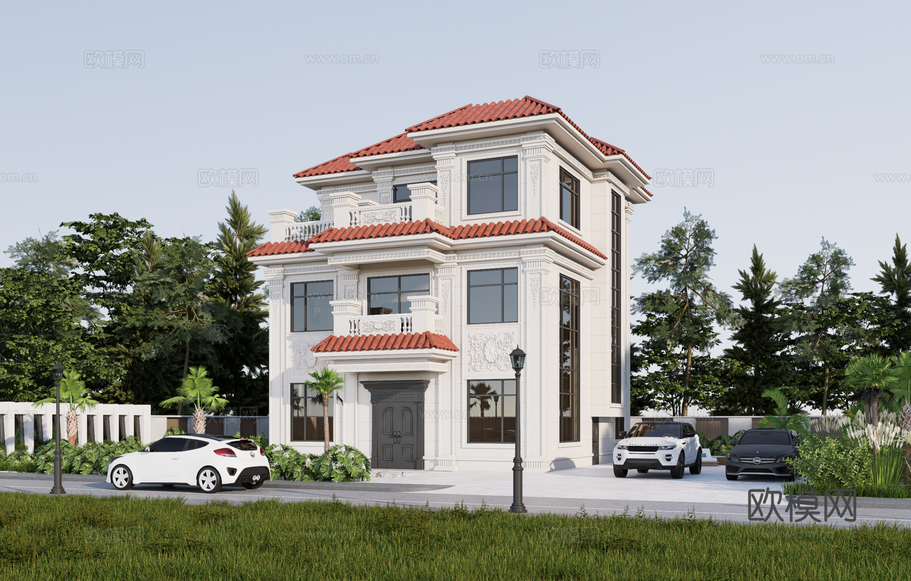 欧式别墅su模型su模型