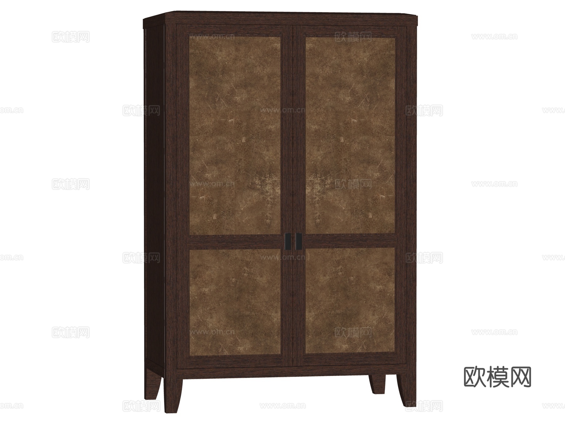 中古侘寂复古边柜装饰柜储物柜su模型