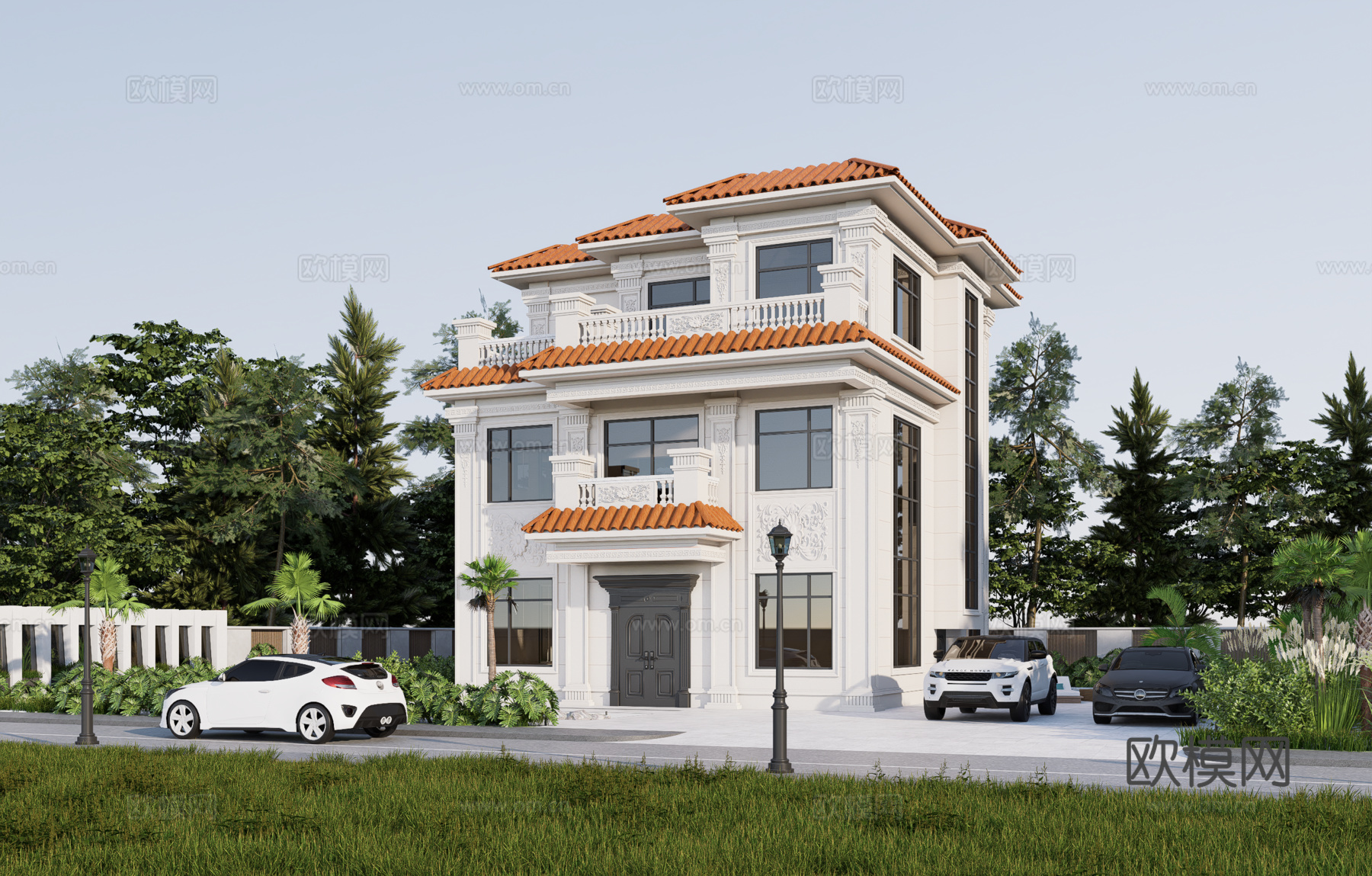 欧式别墅su模型su模型