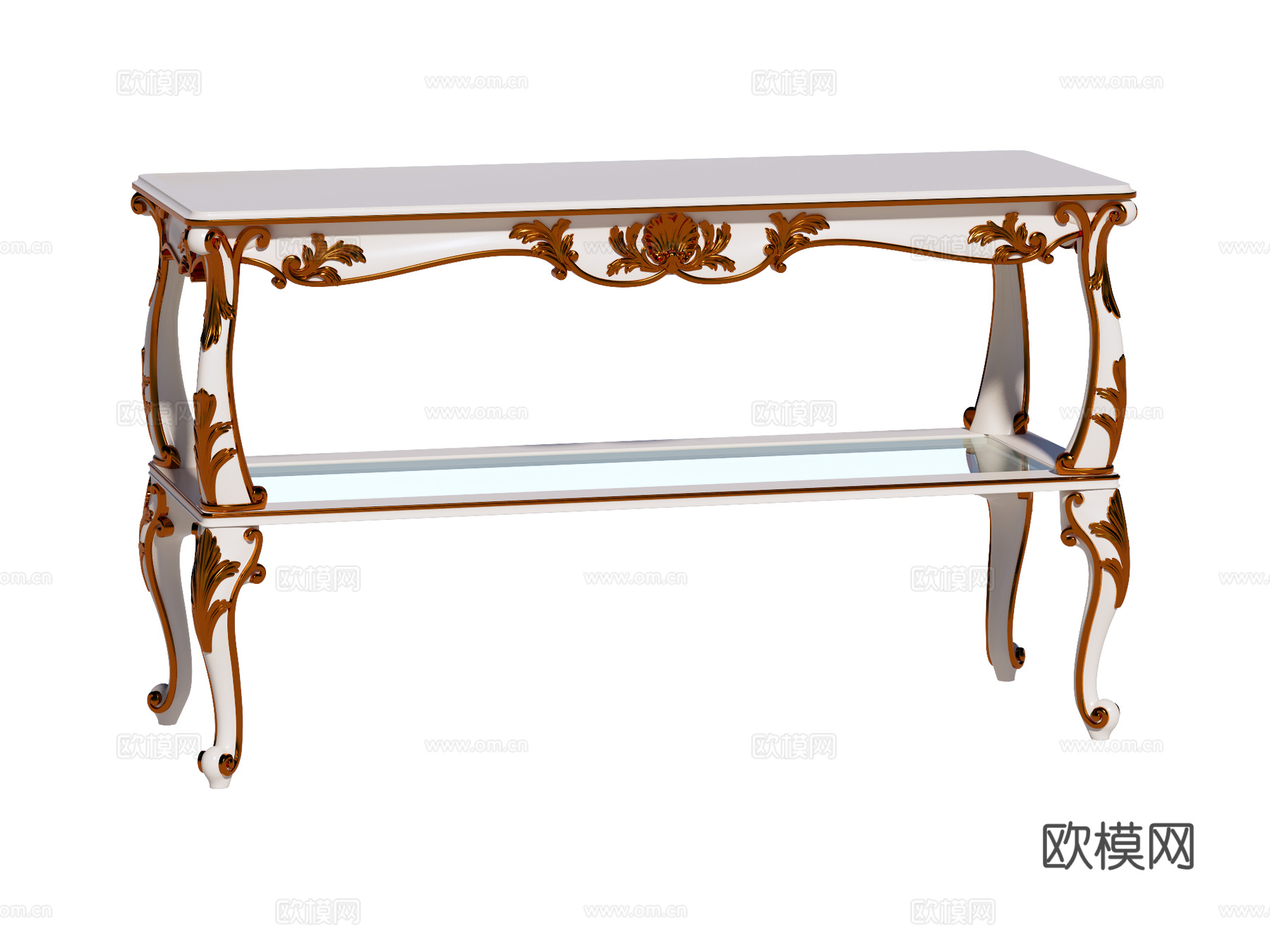 欧式端景台案台条案su模型