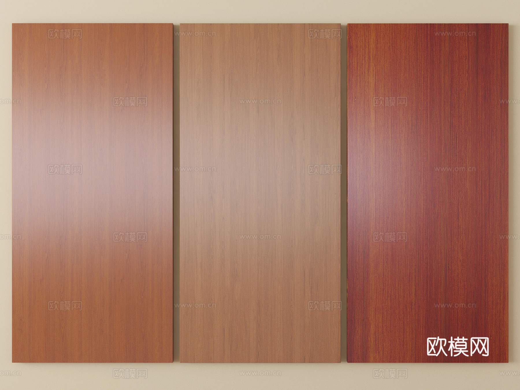 现代护墙板 木饰面护墙板 木饰面背景墙su模型