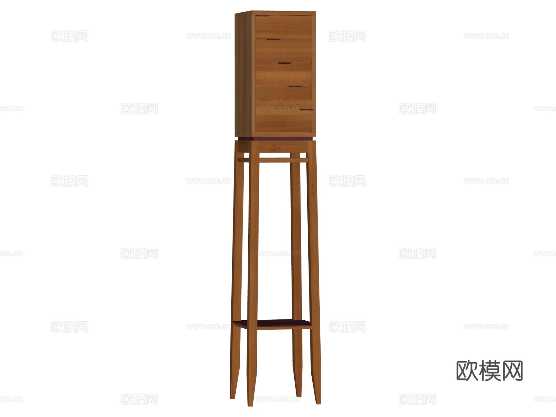 现代边柜装饰柜储物柜su模型