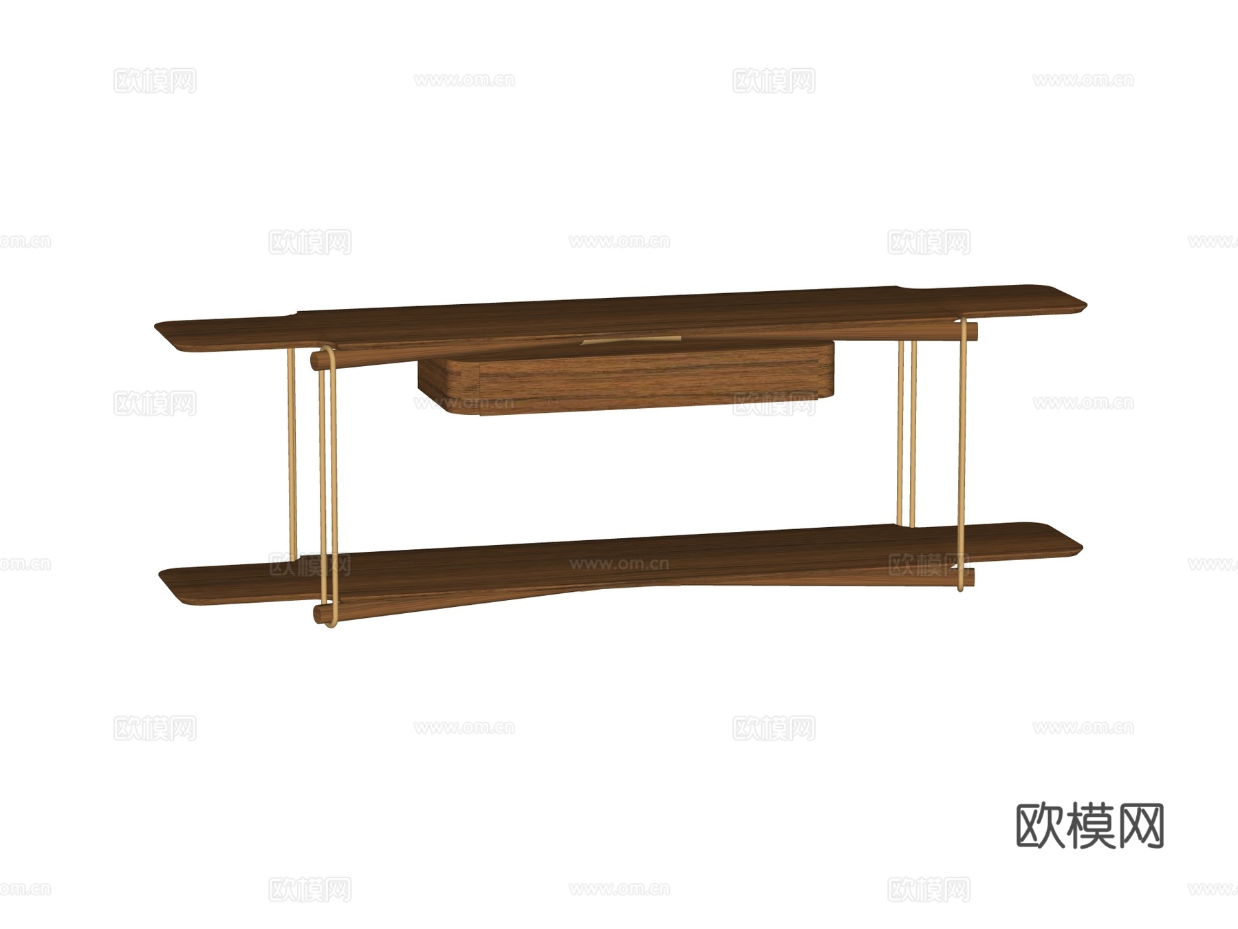 现代端景台案台条案su模型