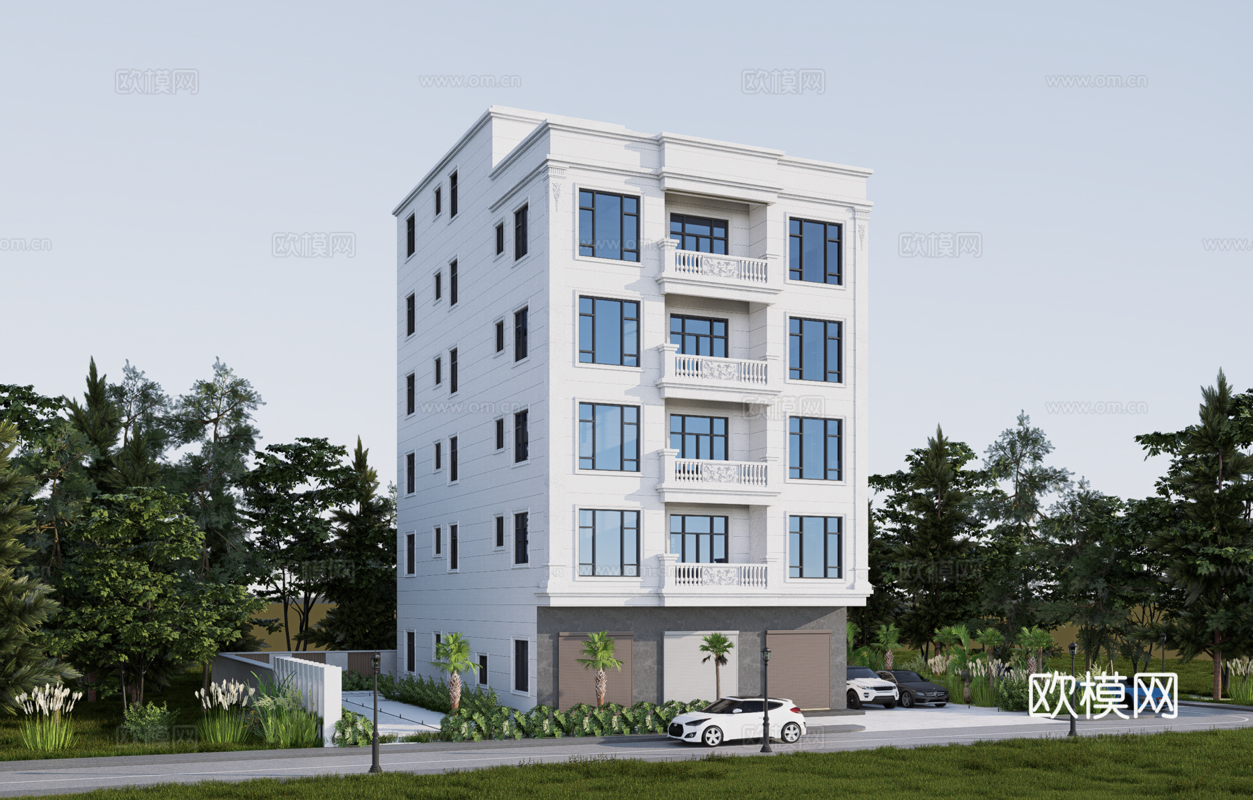 欧式别墅su模型su模型