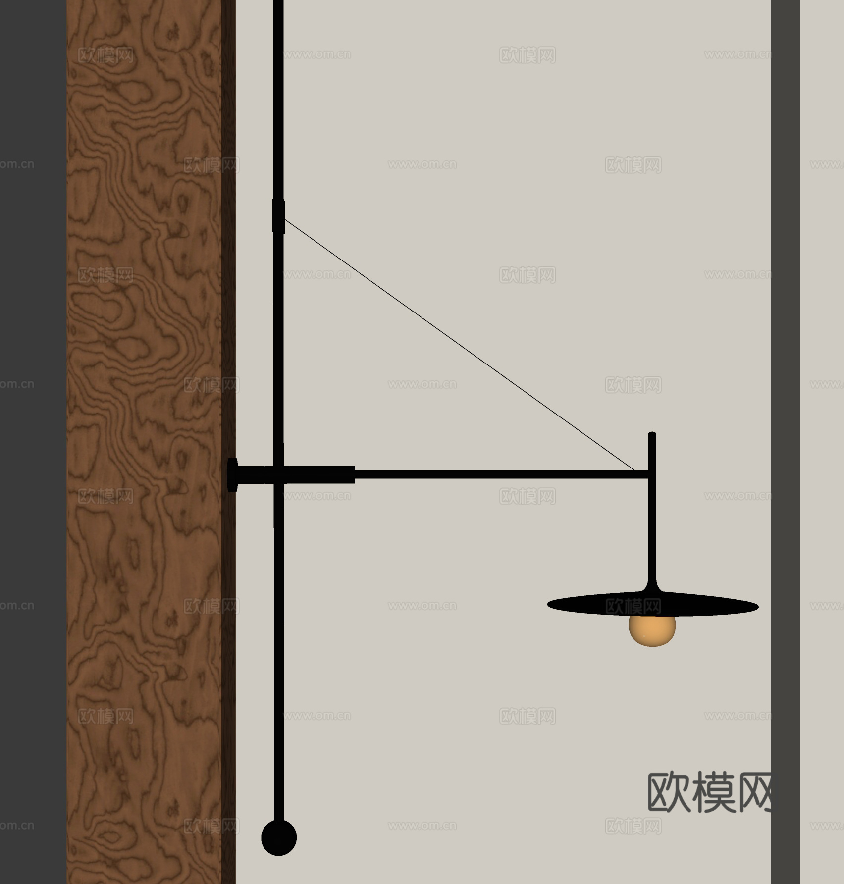 现代壁灯su模型