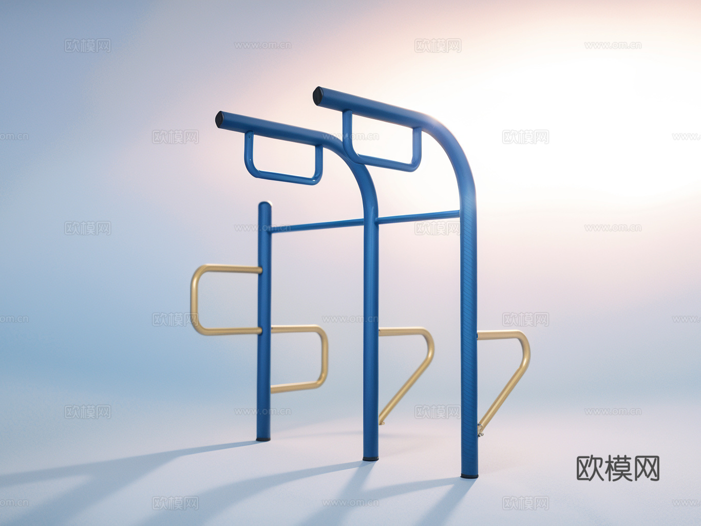 健身器材su模型