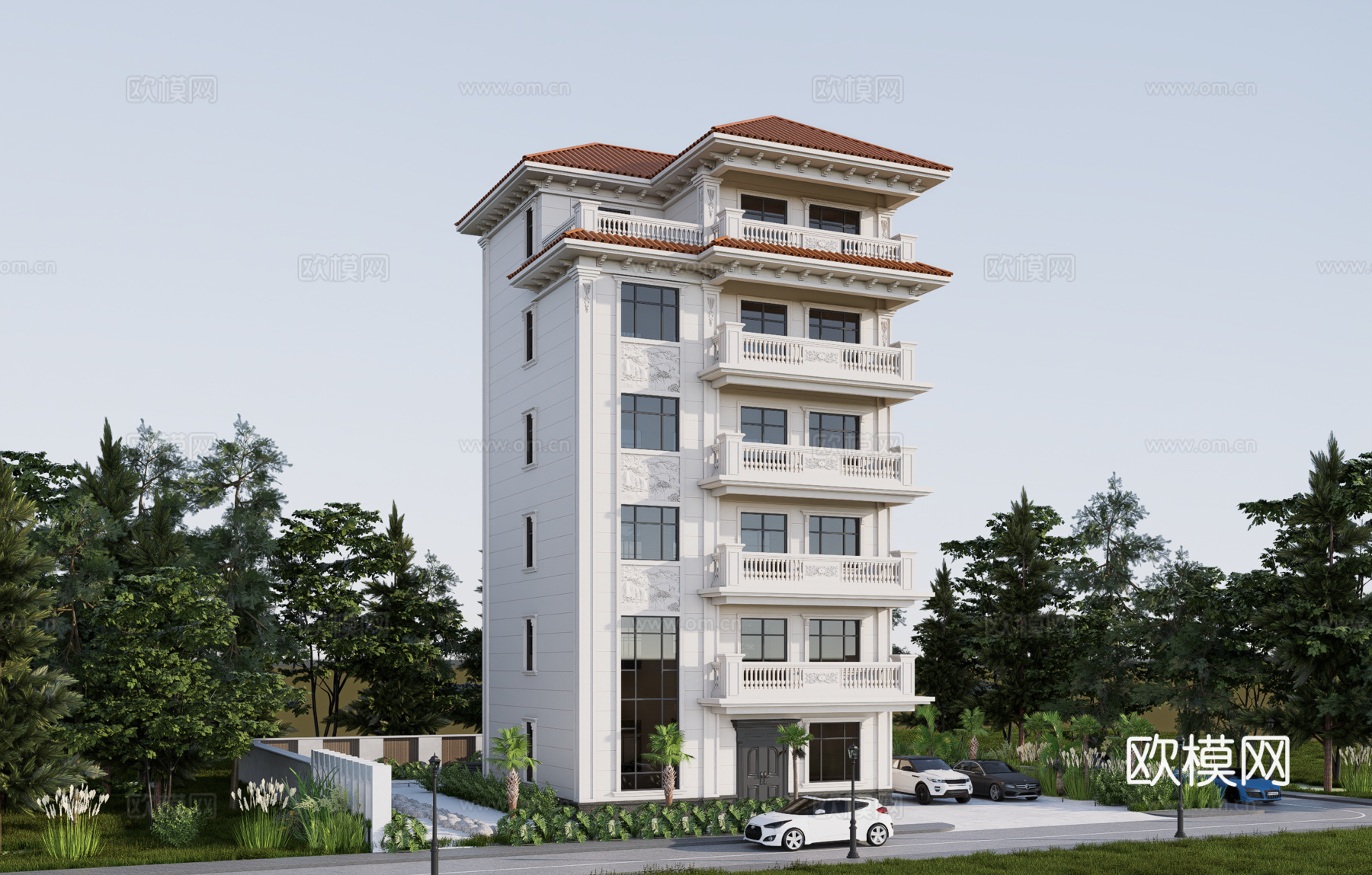 欧式别墅su模型su模型