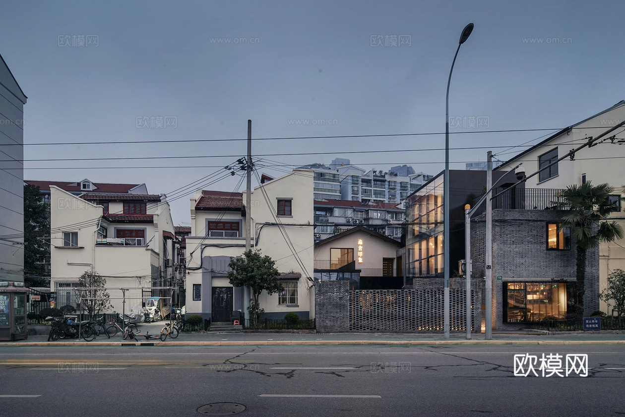 室外老城区街道外景