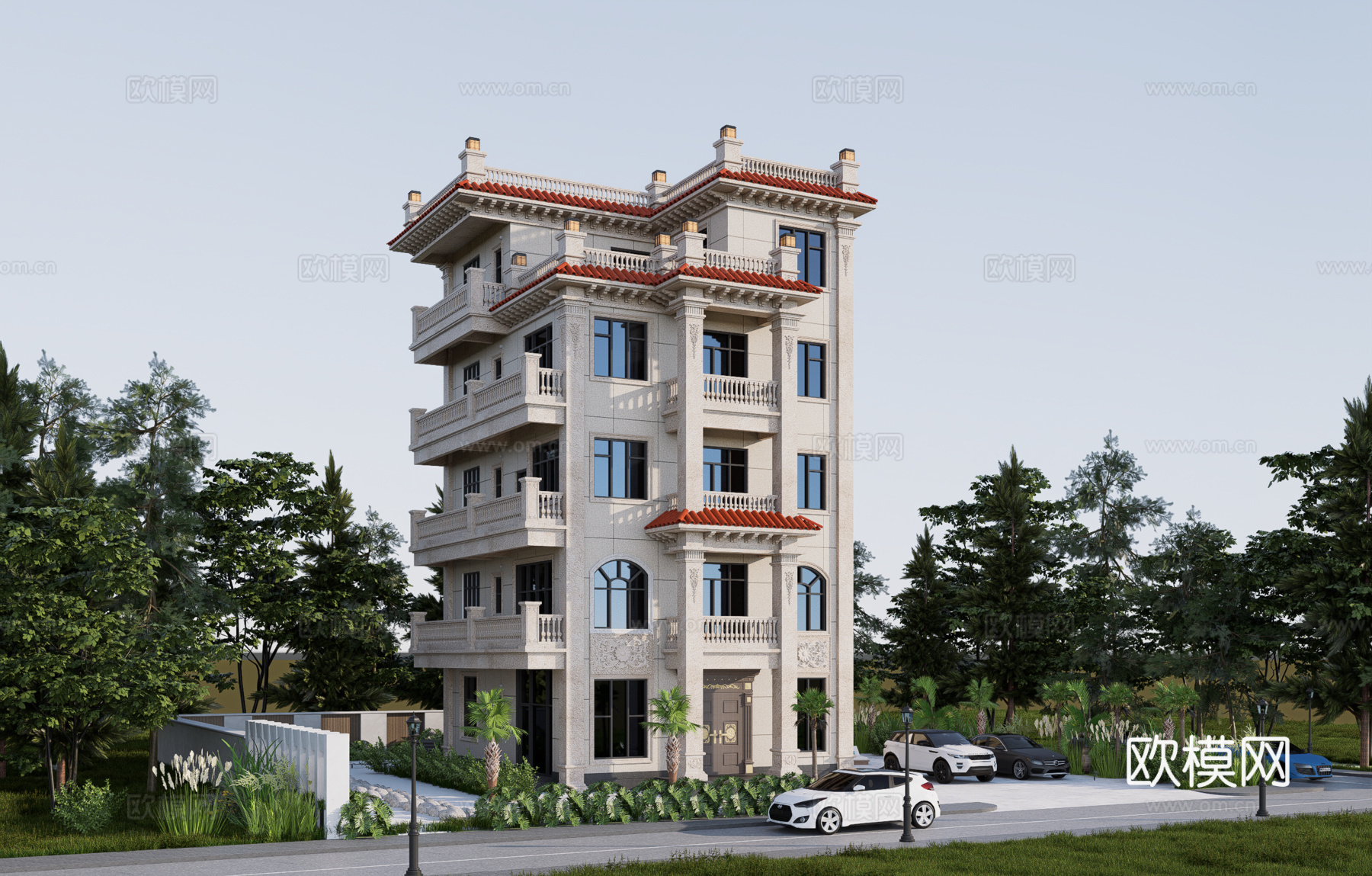 欧式别墅su模型su模型