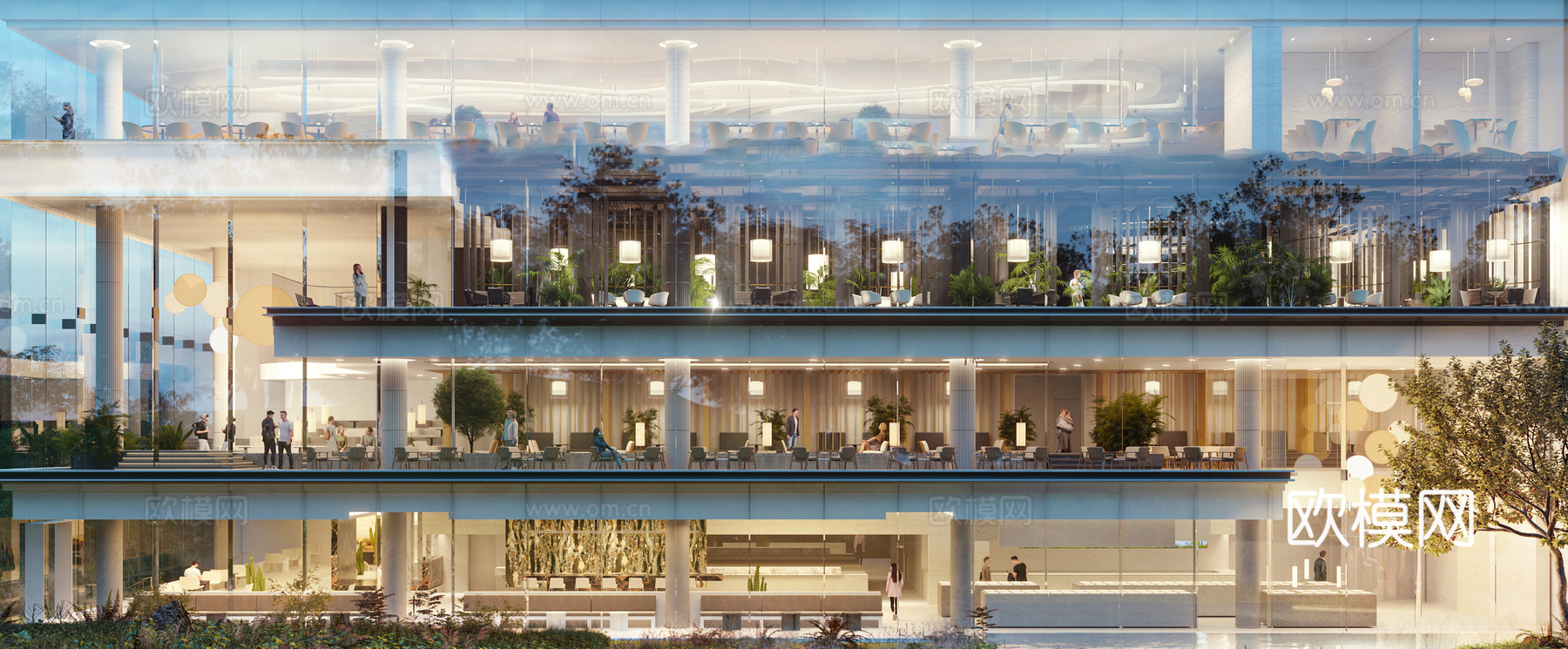 酒店外立面_商业橱窗玻璃_酒店室内橱窗玻璃_办公楼室内玻璃