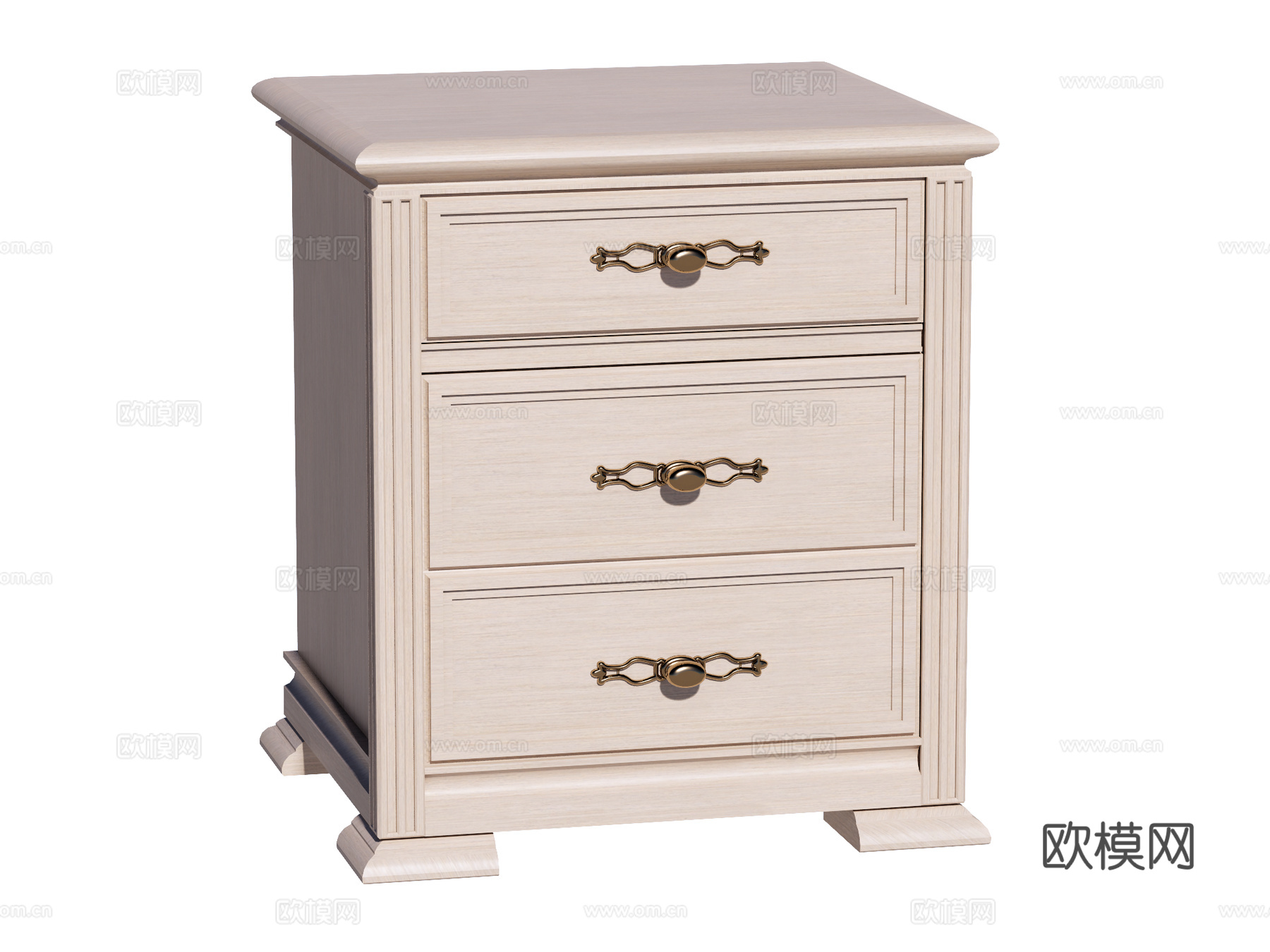 欧式床头柜装饰柜角几边几su模型