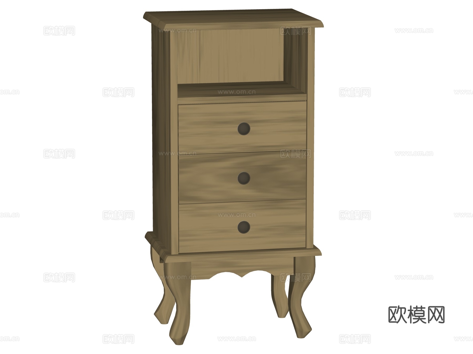 简欧边柜装饰柜su模型
