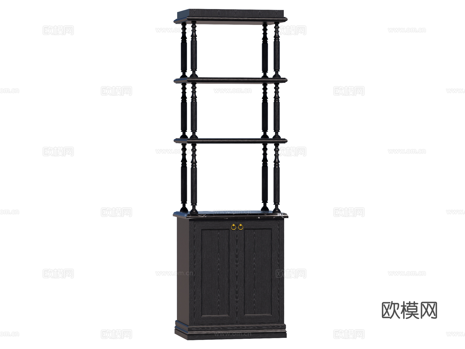 欧式置物架装饰架su模型