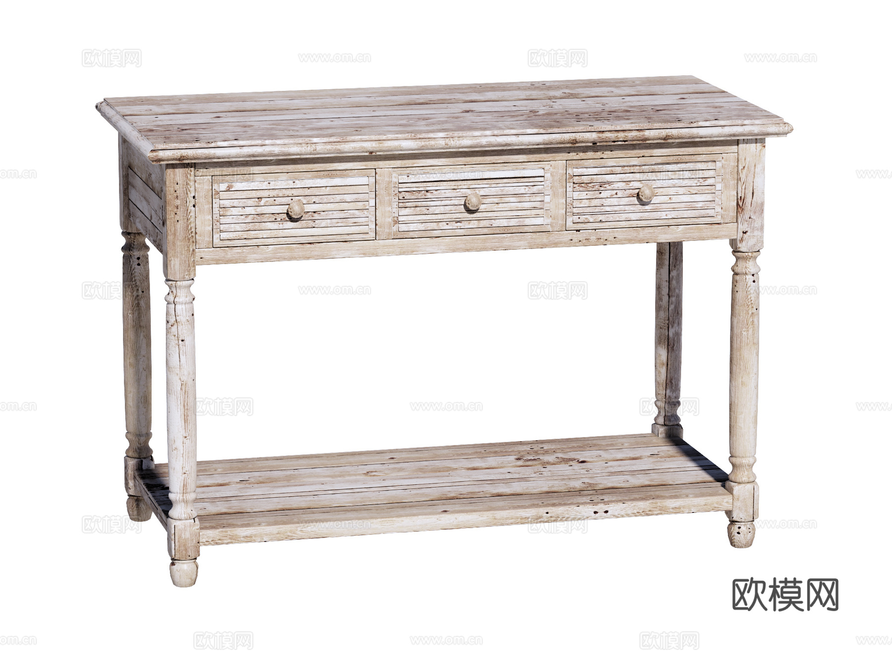 侘寂复古老旧家具端景台案台条案su模型