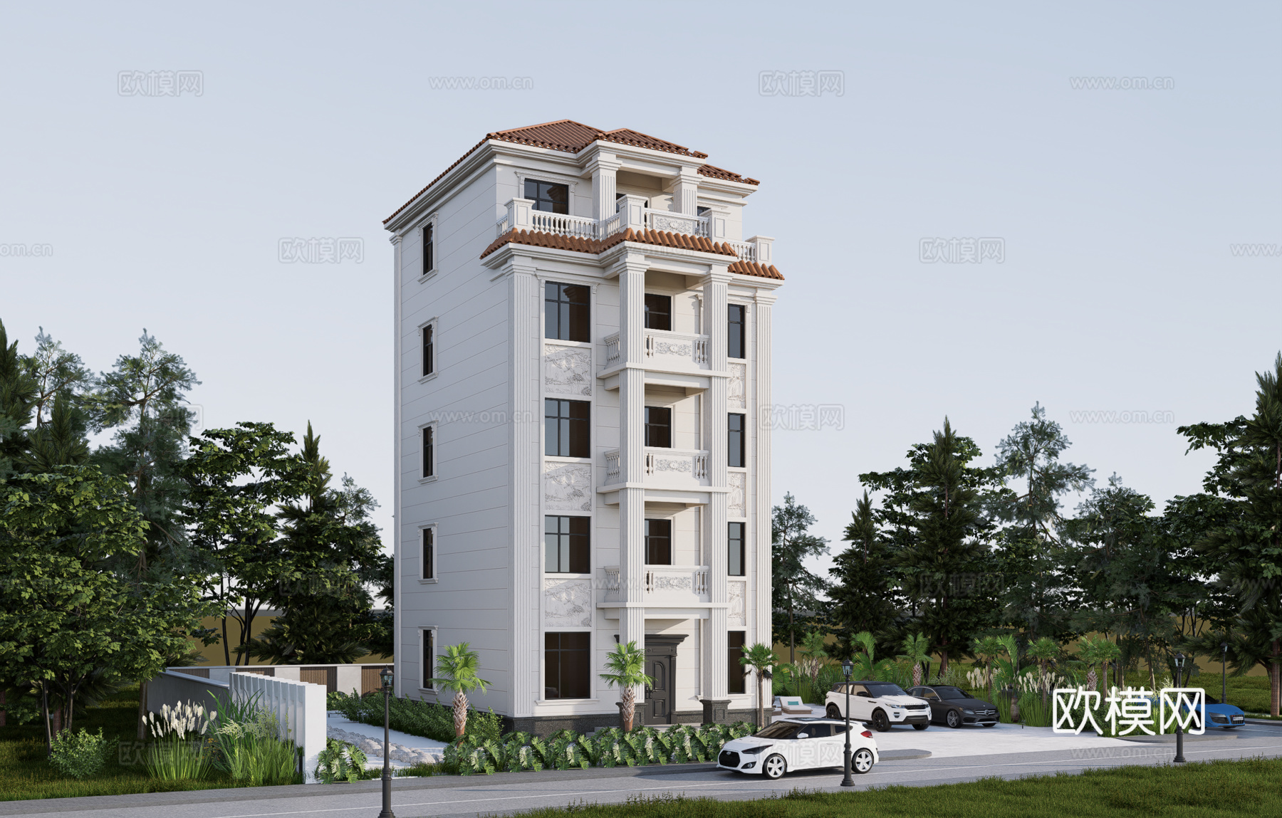 欧式别墅su模型su模型