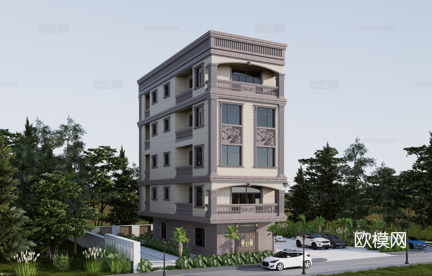 欧式别墅su模型su模型