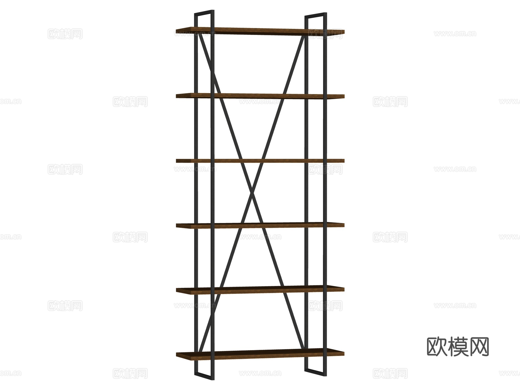 现代置物架装饰架su模型