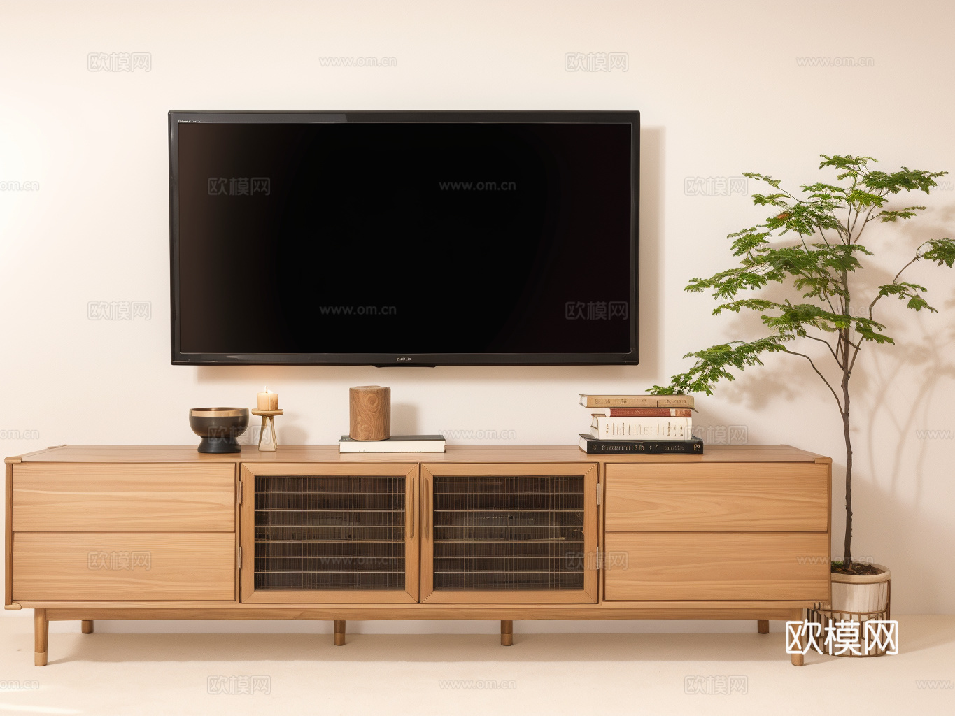 电视柜su模型
