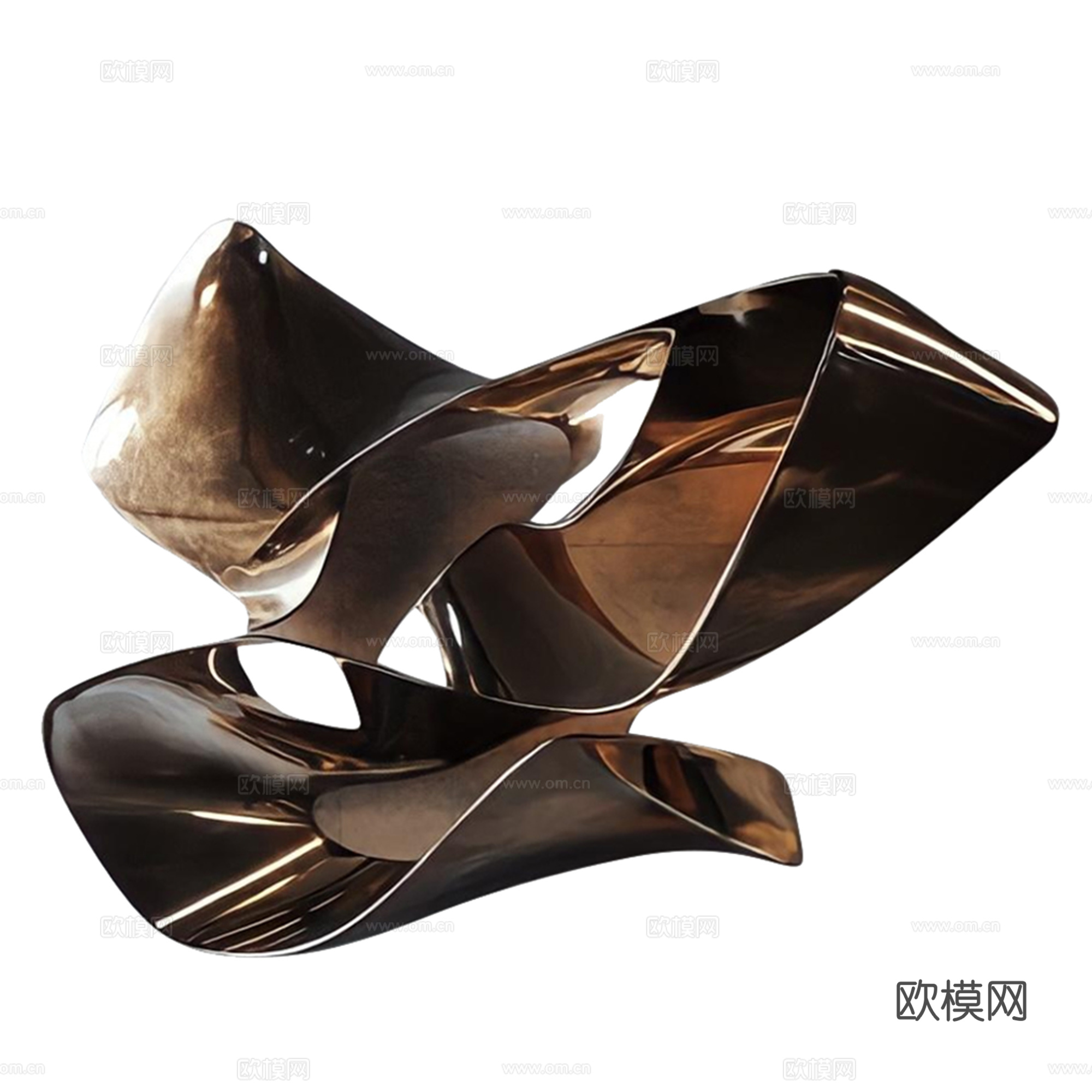 异形金属墙饰挂件su模型