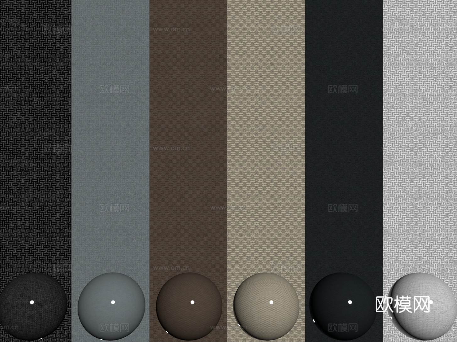 现代布纹布料 墙布 布纹护墙板su模型