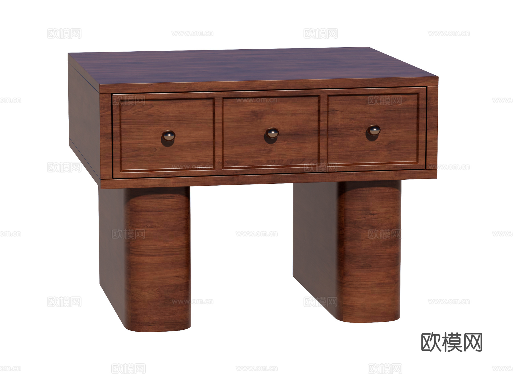 中古床头柜装饰柜角几边几su模型