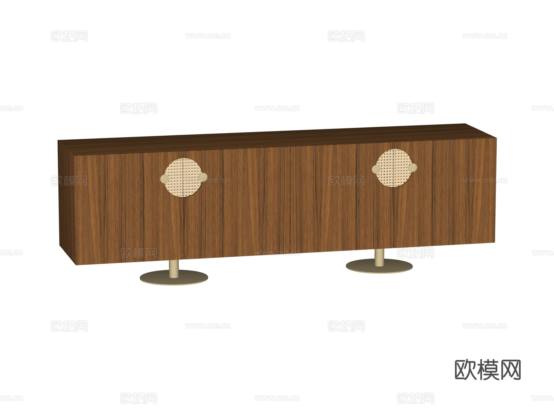 现代电视柜装饰柜su模型