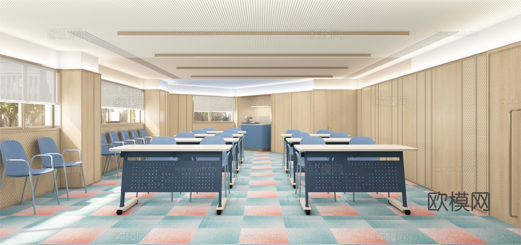 酒店会议室汉庭3d模型下载（渲染图2）
