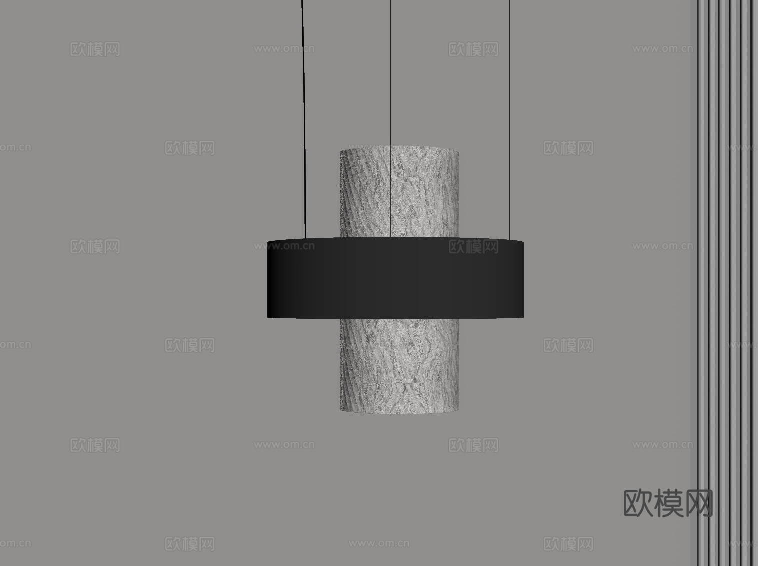 现代意式吊灯 小吊灯su模型