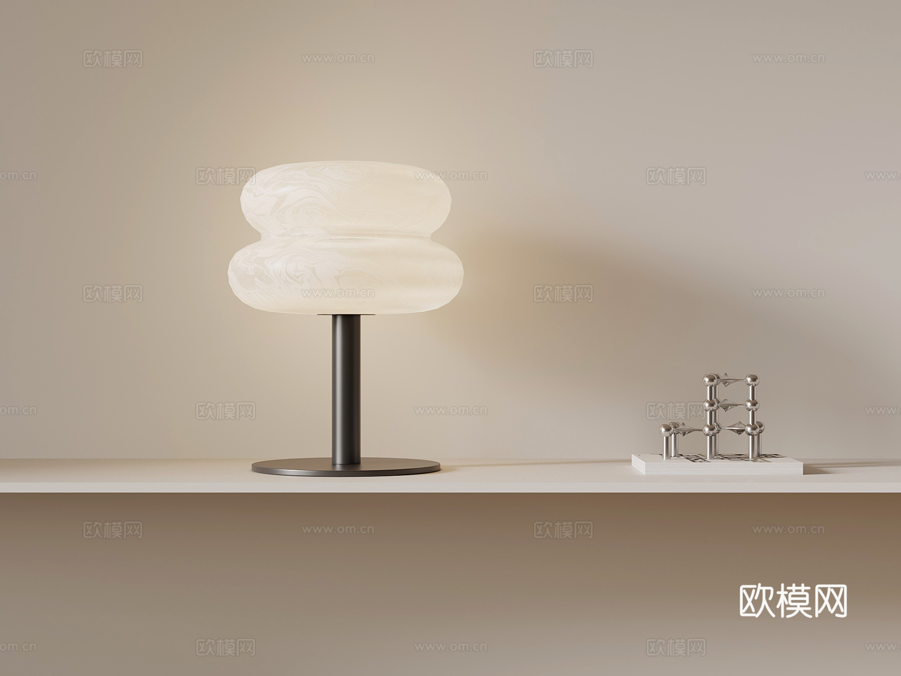 现代台灯su模型