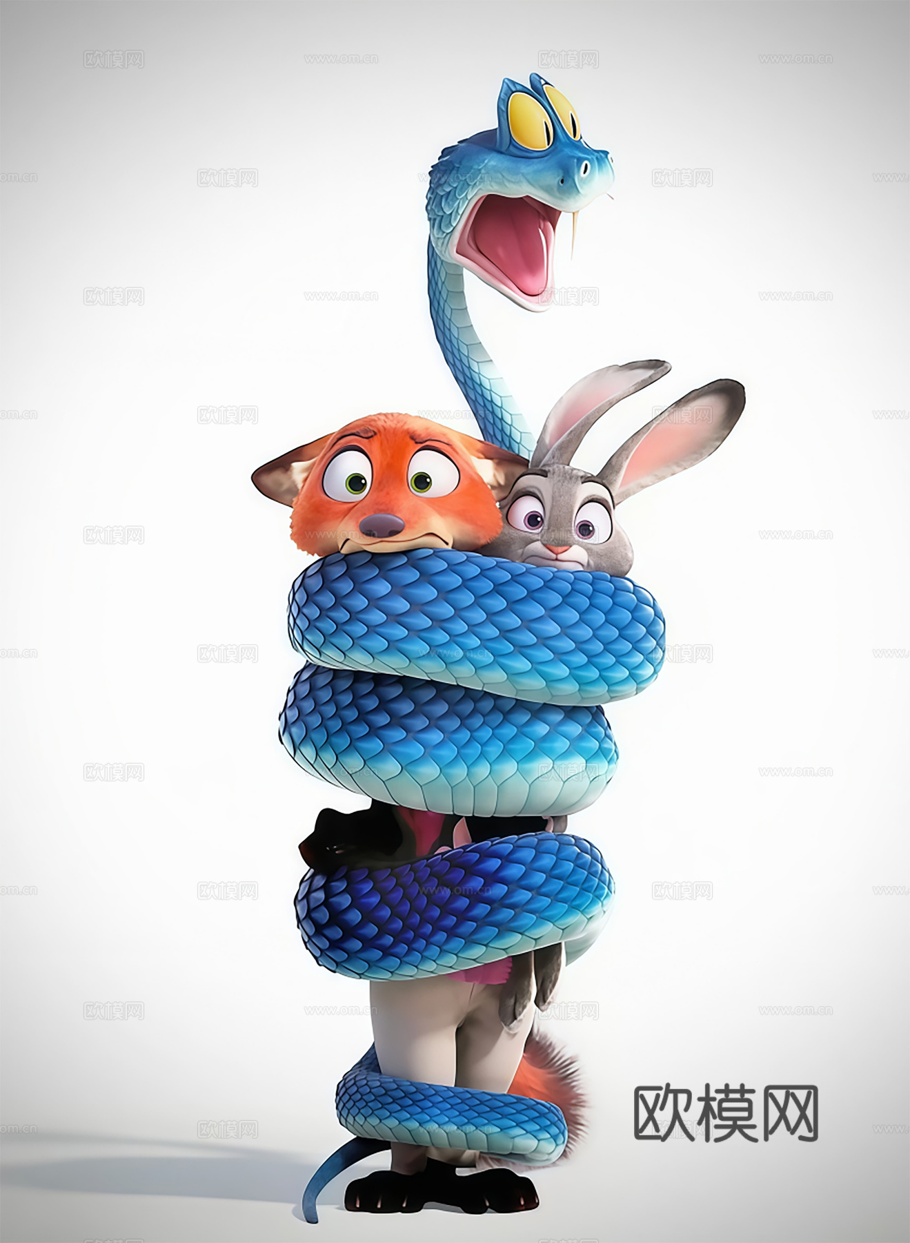 网红打卡动物玩偶 商场电影网红装饰 电影院网红玩偶3d模型下载