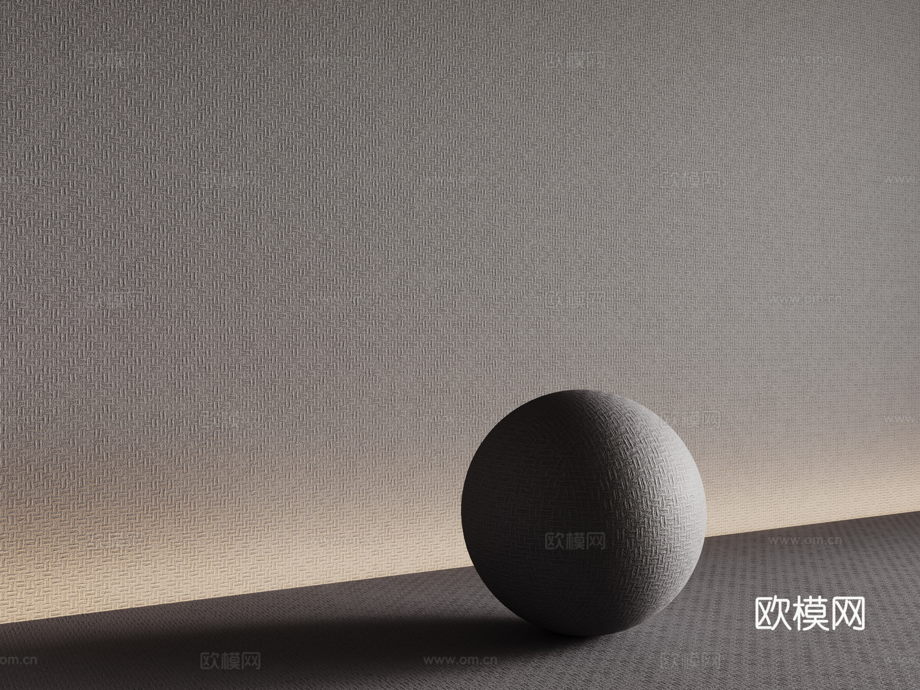 现代布纹布料 墙布 布纹护墙板su模型