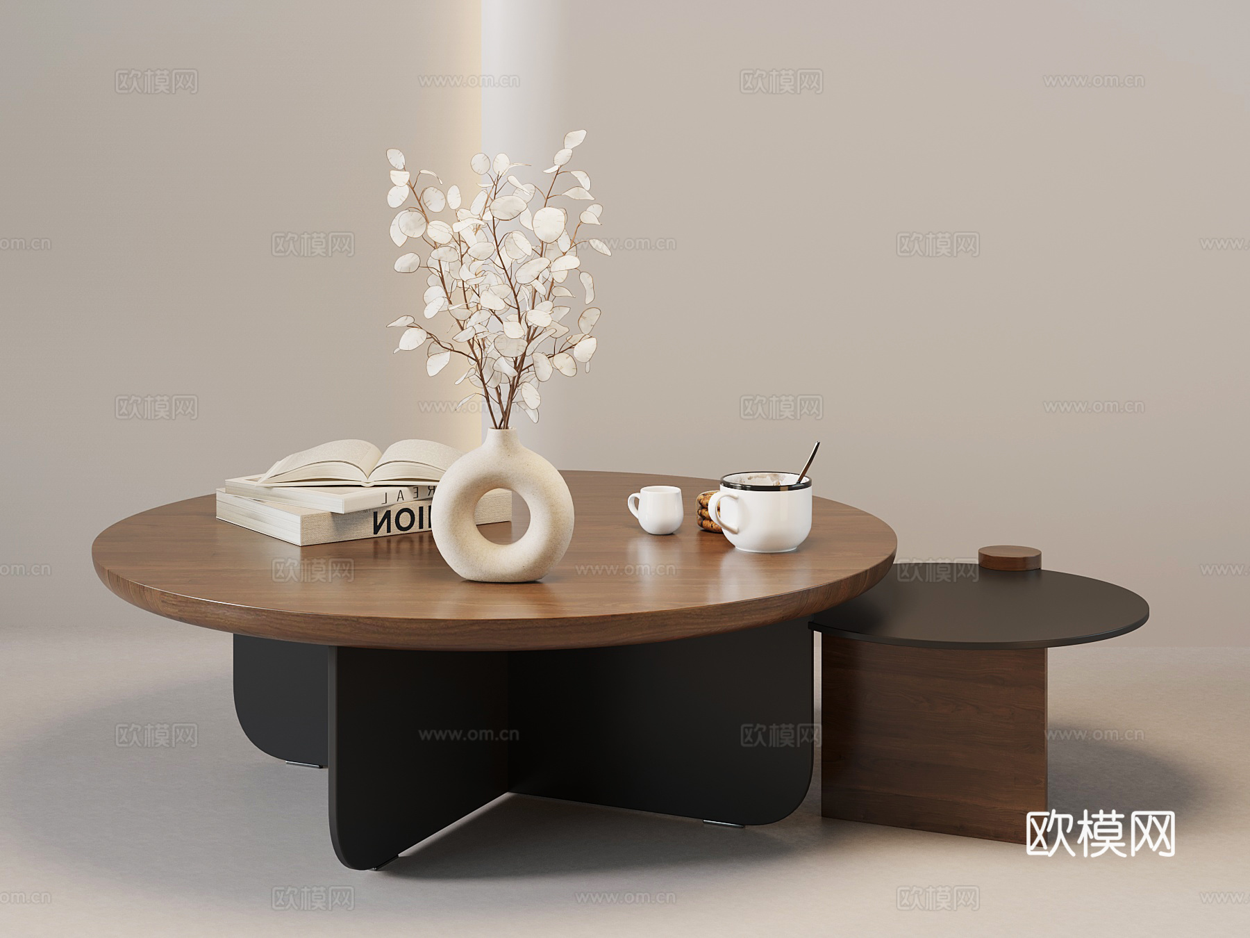 法式中古茶几su模型