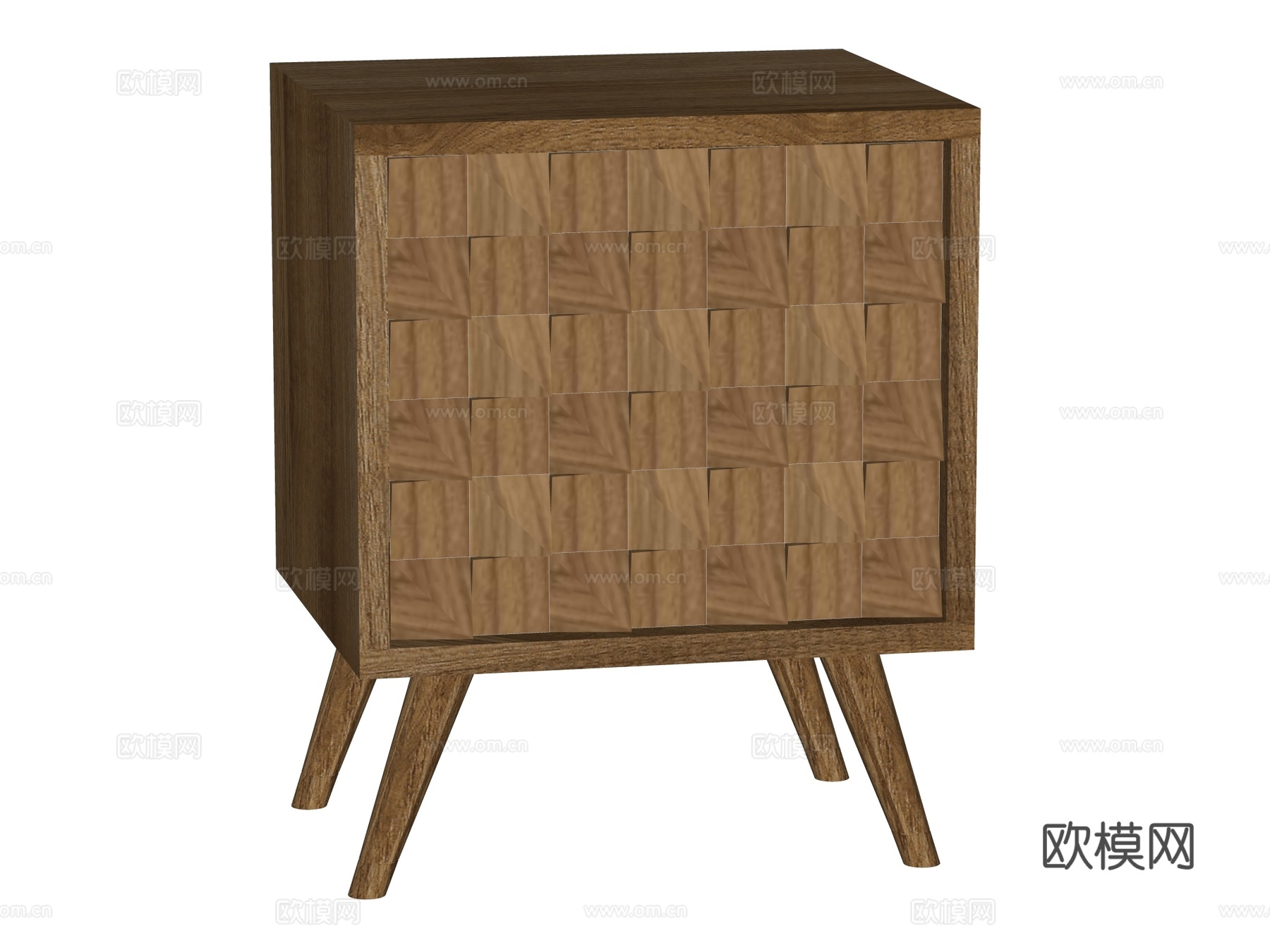 中古床头柜装饰柜角几边几su模型