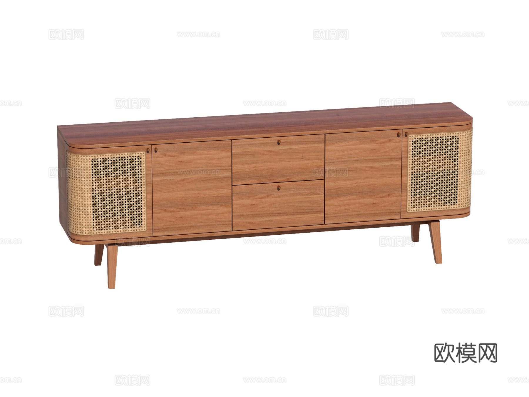 中古电视柜装饰柜su模型