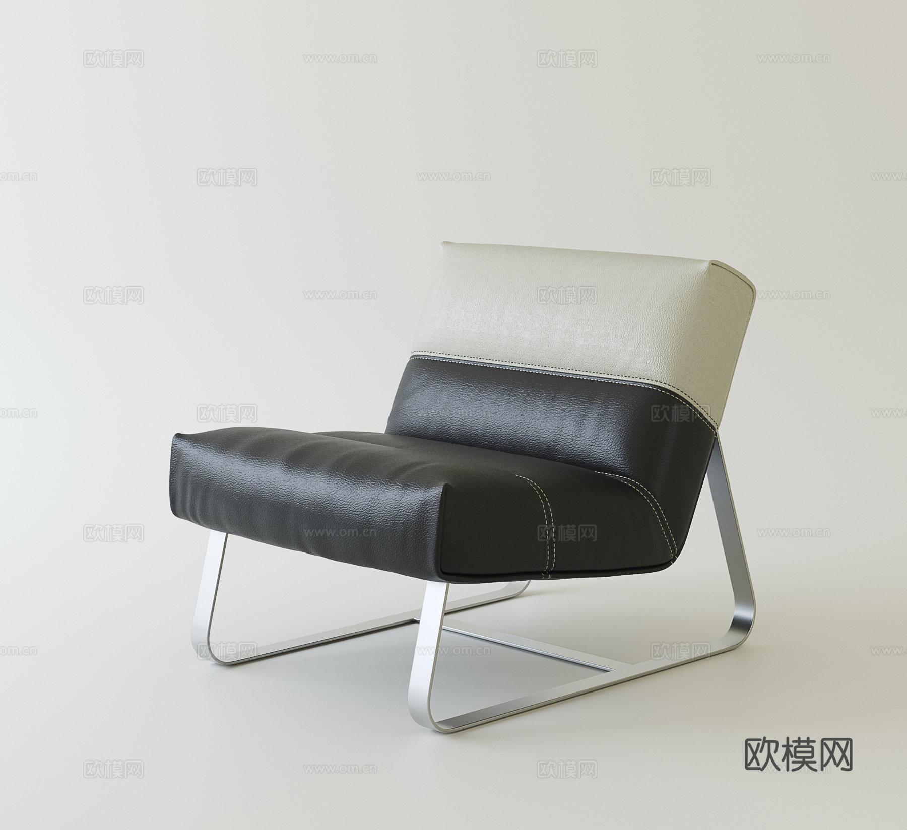 意式简约休闲椅su模型