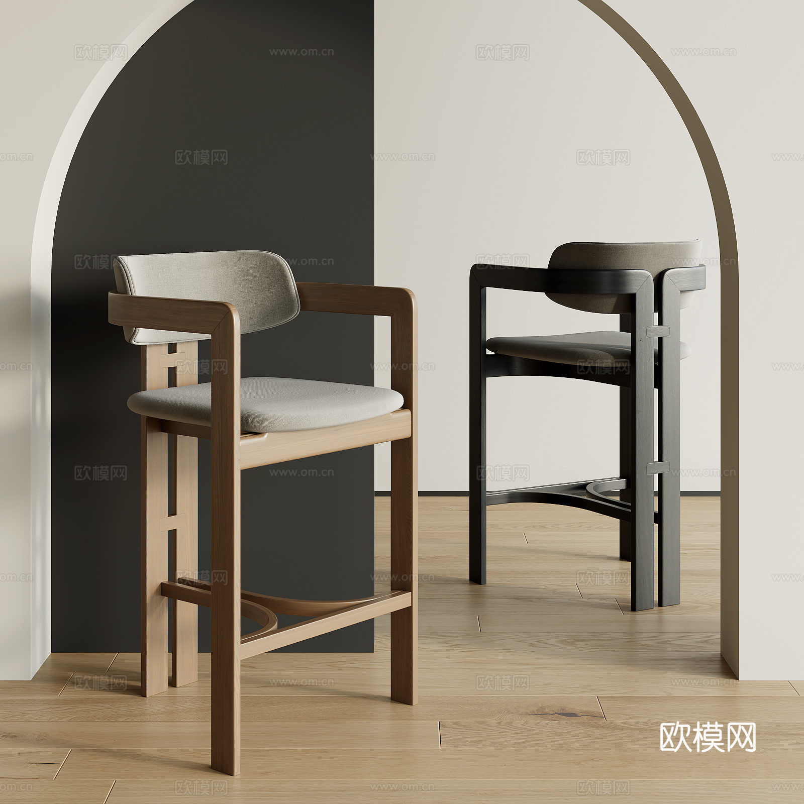 现代单椅su模型