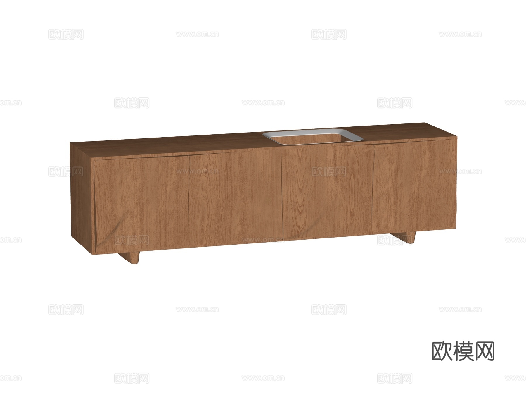 现代电视柜su模型