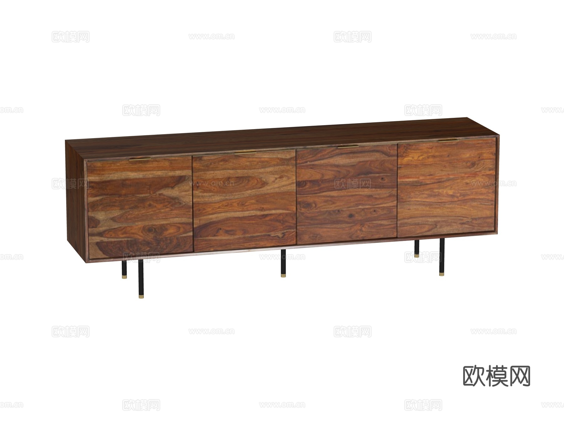 现代电视柜装饰柜su模型