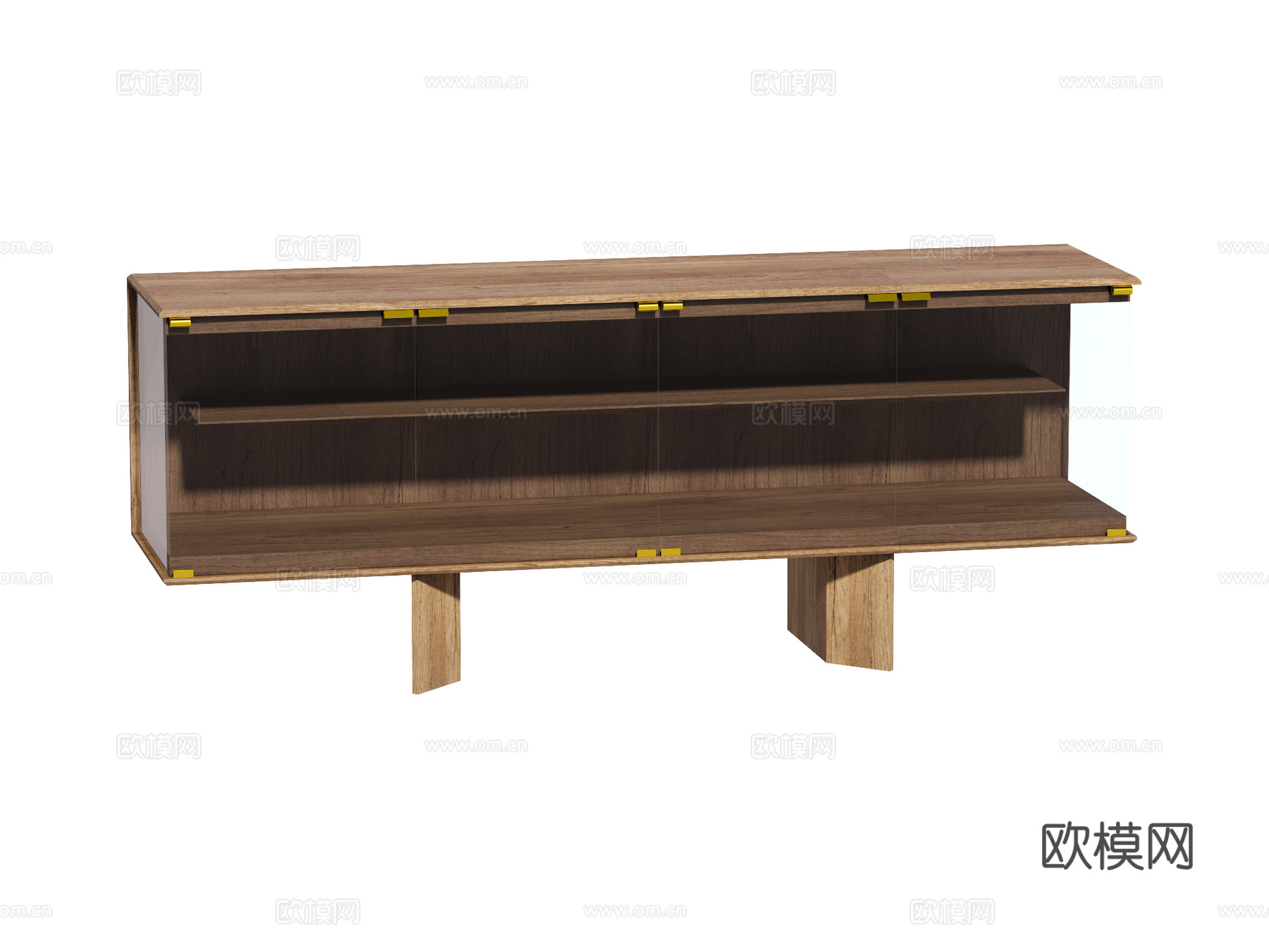 现代电视柜装饰柜su模型