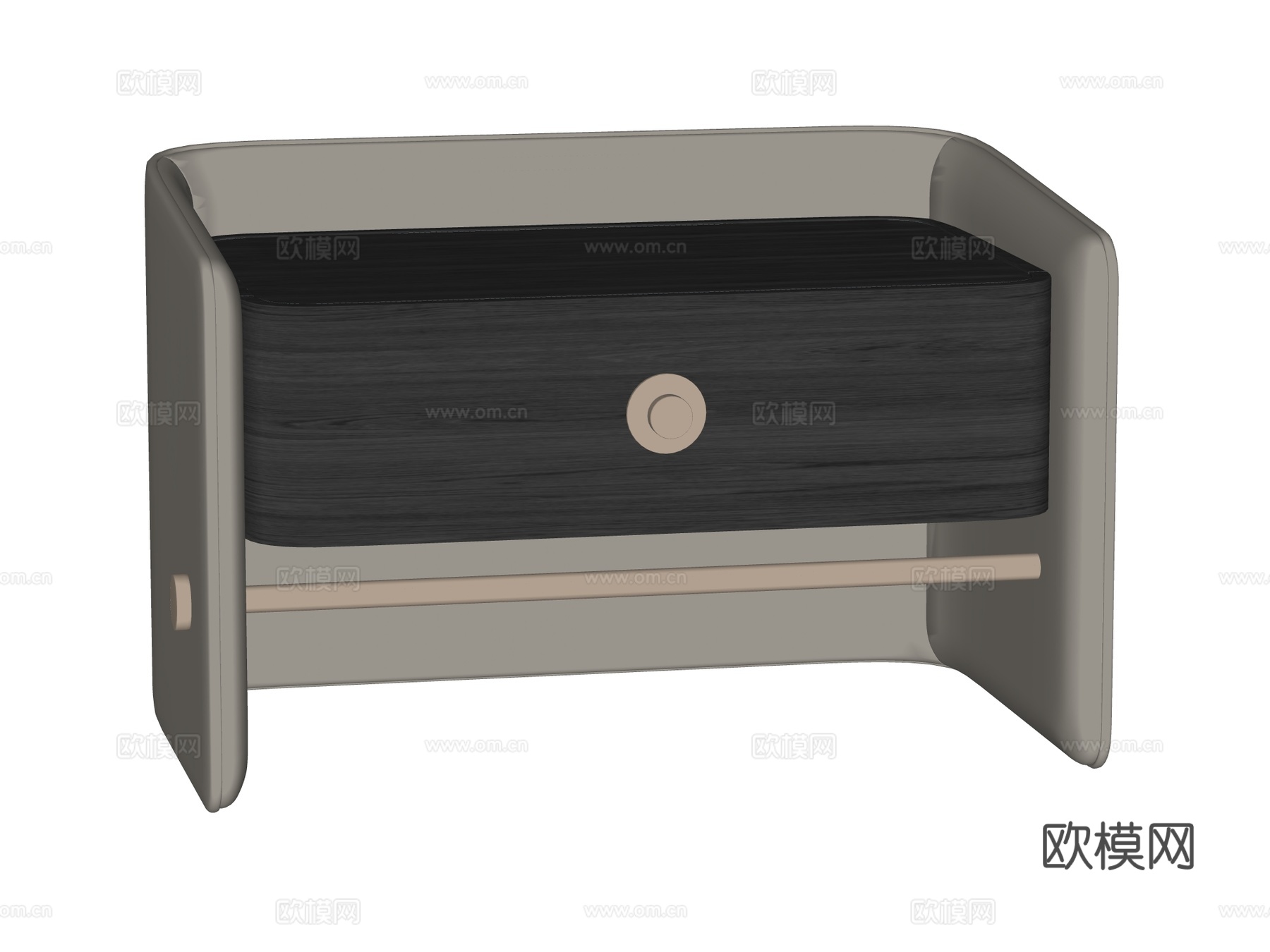 现代床头柜装饰柜角几边几su模型