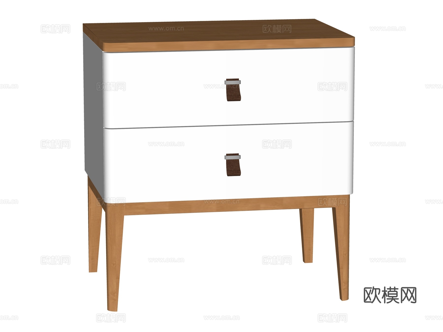 现代床头柜装饰柜角几边几su模型