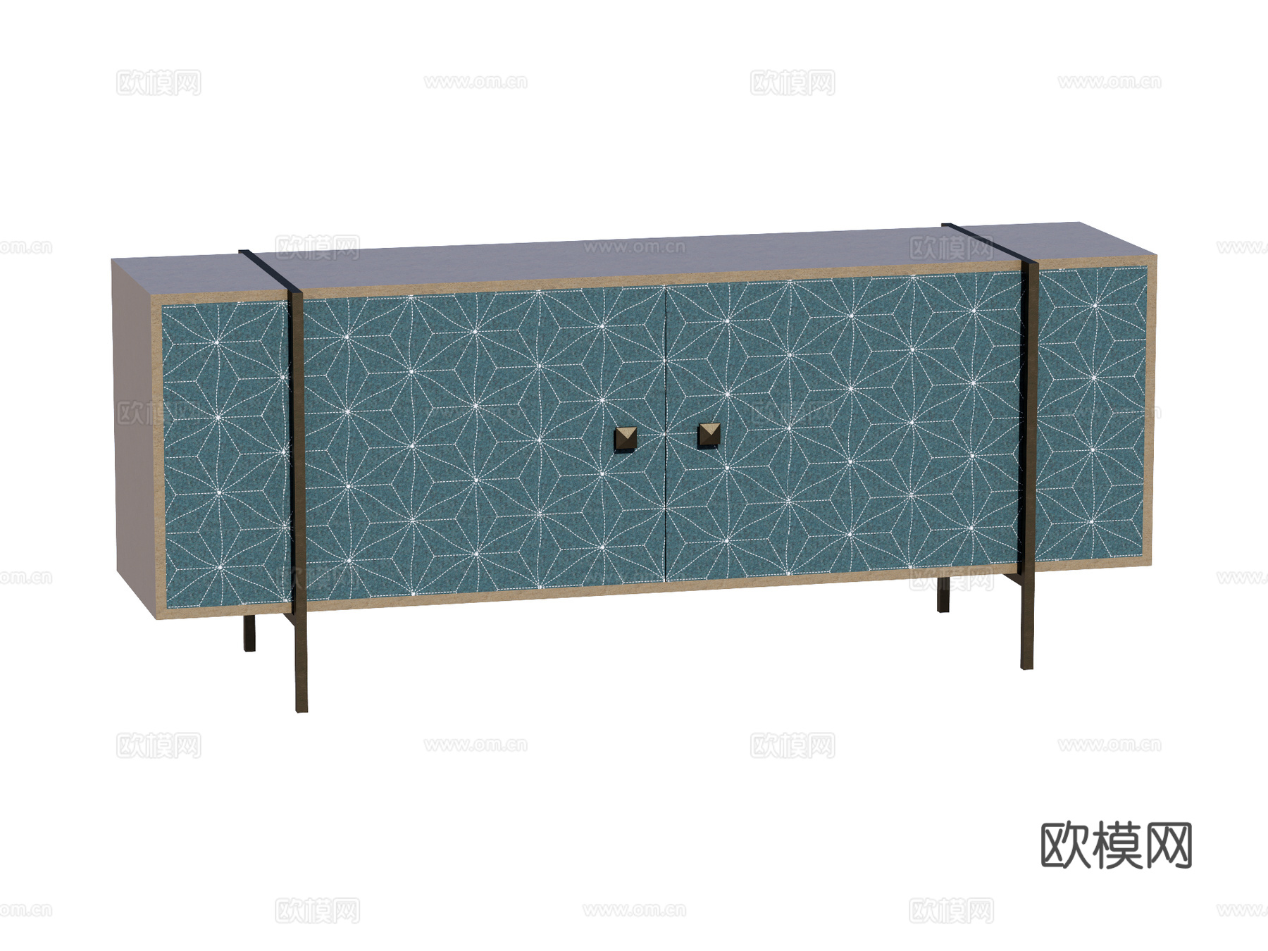 现代电视柜装饰柜su模型