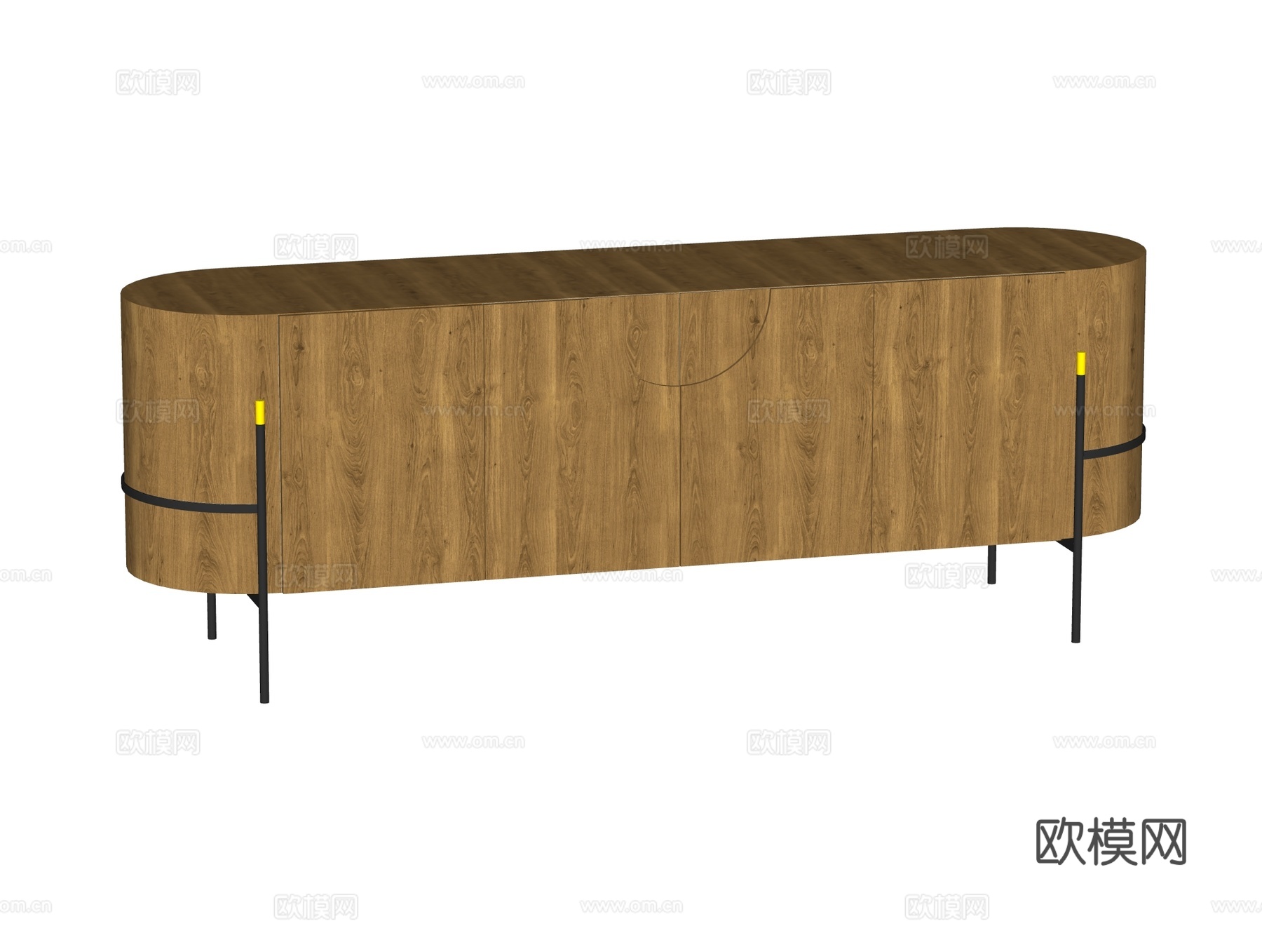 现代电视柜装饰柜su模型
