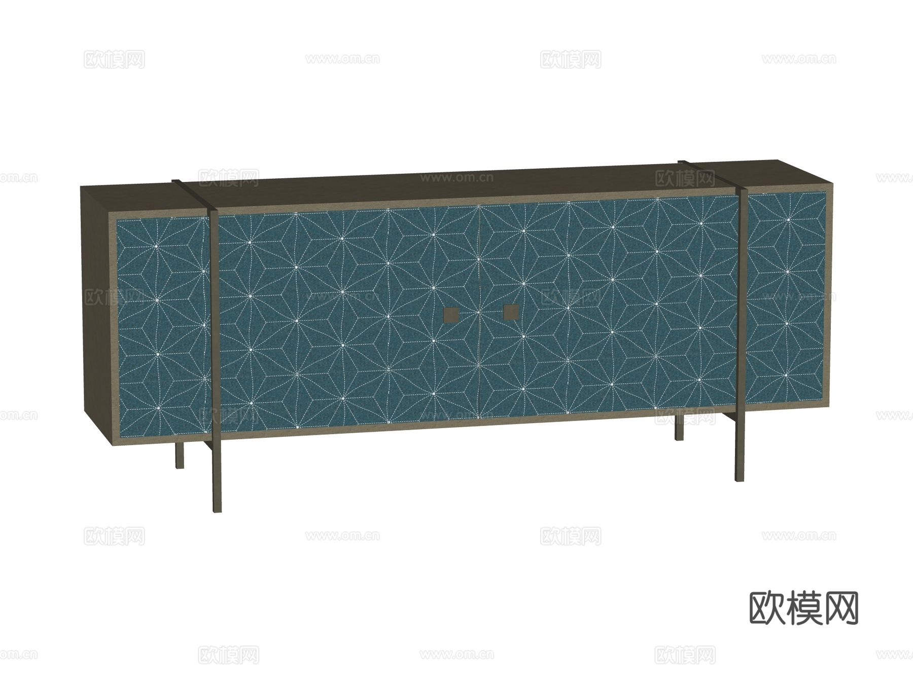 现代电视柜装饰柜su模型