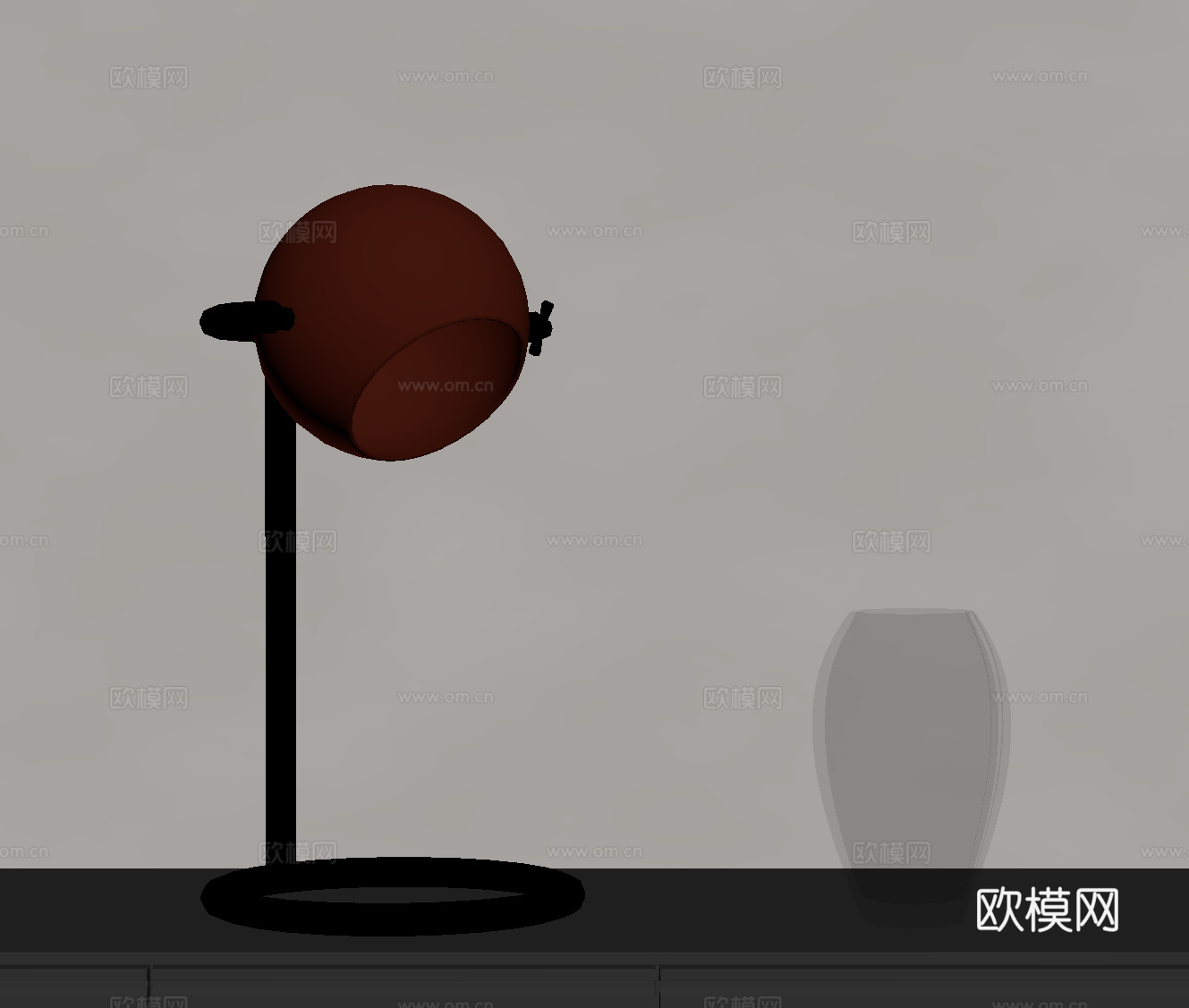 现代台灯 儿童台灯su模型