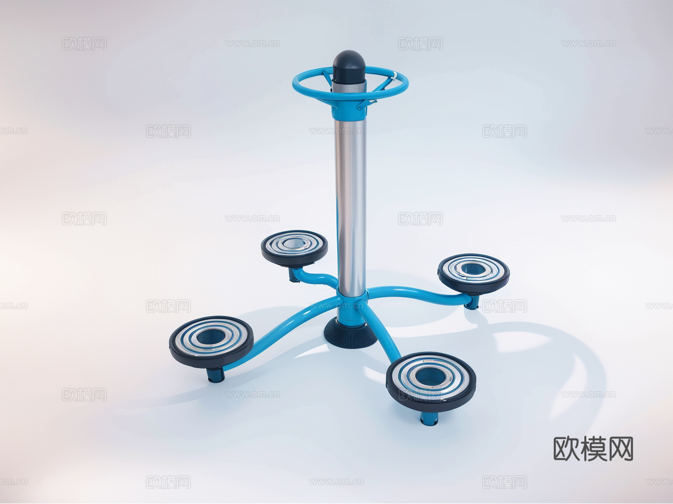 健身器材su模型