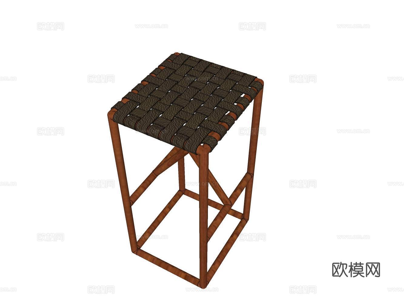 吧台椅吧凳su模型